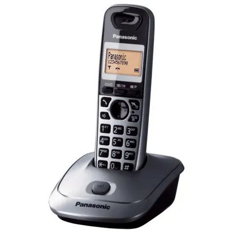 Panasonic KX-TG2511PDM šedá / Bezdrátový DECT telefon / 1.4" displej