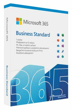 Microsoft 365 Business Standard CZ / PC & Mac / 64 bit / Bez média / Krabicová licence