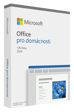 Microsoft Office 2024 pro domácnosti CZ / PC & Mac / 64 bit / Bez média / Krabicová licence