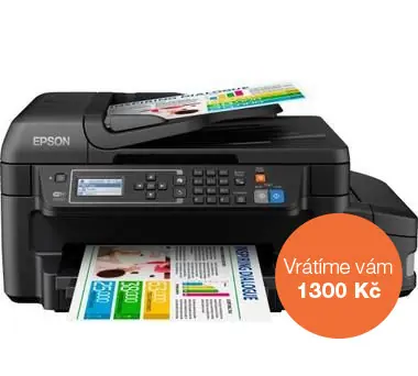 Epson L655 / 4800 x 1200 / A4 / MFZ / LCD / 4 barvy / Duplex / ADF / Fax / Wi-Fi / USB