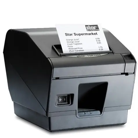 STAR Micronics TSP743D II černá / pokladní / Termotiskárna / RS-232 / řezačka / bez zdroje