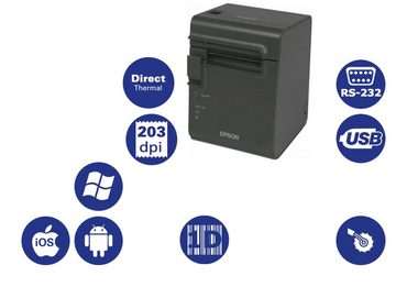 EPSON TM-L90 / Tiskárna štítků / Termo / 203dpi / USB / RS-232 / černá