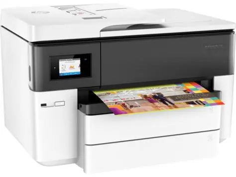 HP OfficeJet Pro 7740 All-in-One / barevná / multifunkční / inkoustová / A3 / fax / kopírka / USB / WLAN + RJ45 / bílá