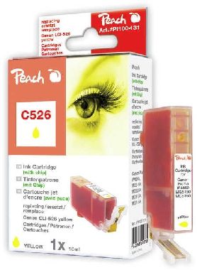 PEACH kompatibilní cartridge Canon CLI-526Y, Yellow, 10 ml