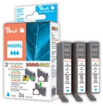 Peach 920XL alternativní cartridge / HP OFFICEJET 6500MFP / 1+2x12 ml / Modrá