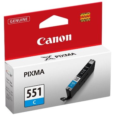 Canon CLI-551 C originální cartridge / 7 ml / Modrá