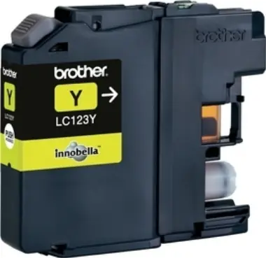 Brother LC-123 originální cartridge žlutá / MFC-J4410DW / 600 stran / Žlutá