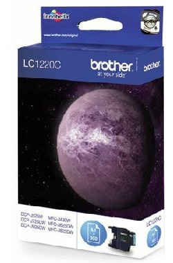 Brother LC-1220C originálníní cartridge / MFC-J430W/MFC-J625DW / 300 stran / Modrá