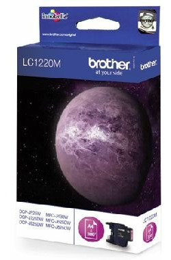Brother LC-1220M originálníní cartridge / MFC-J430W/MFC-J625DW / 300 stran / Fialová