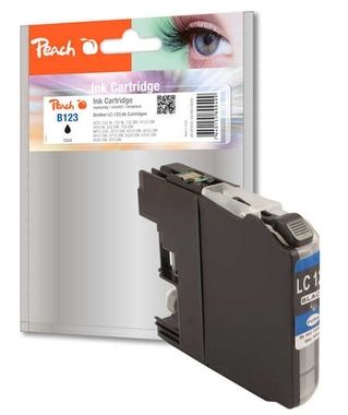 Peach Remanufactured LC-123 alternativní cartridge / pro Brother DCP-J4110 / černá
