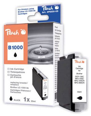 Peach remanufactured LC-1000 a LC-970 alternativní cartridge pro Brother / MFC-240C / Černá