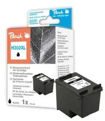 Peach Remanufactured HP302XL alternativní cartridge / OfficeJet 3830 / 8 ml / černá