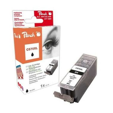 Peach PGI-570 BK XL / kompatibilní cartridge / pro MG5750 / 23ml / Černá