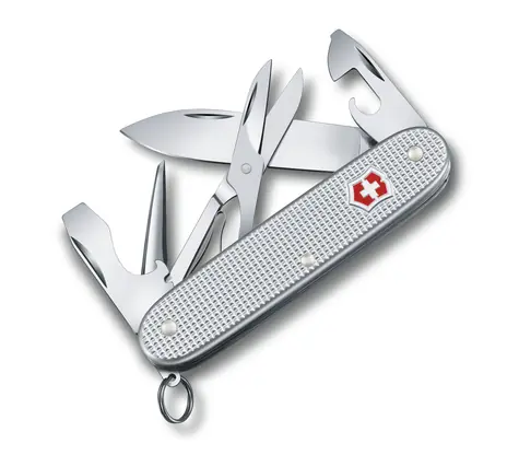 VICTORINOX PIONEER X Alox stříbrná / Kapesní nůž / Ocel / Počet funkcí 9 / Délka 93 mm