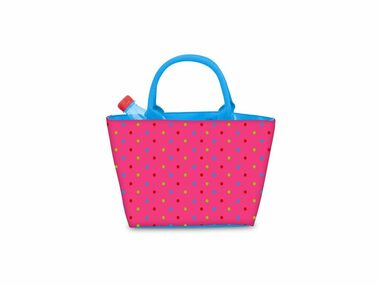 BEPER ES.050F růžová-modrá / Chladicí taška / 5 L / Rozměry 33x12x20 cm