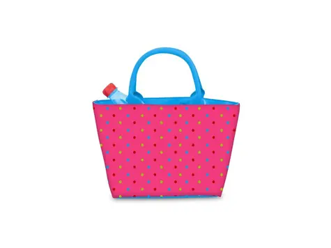 BEPER ES.050F růžová-modrá / Chladicí taška / 5 L / Rozměry 33x12x20 cm