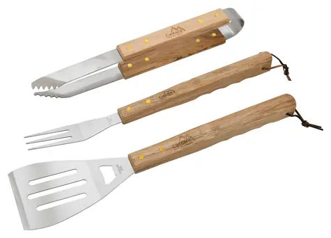 Cattara Grilovací nářadí WOOD sada 3ks / doprodej