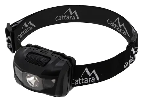 Cattara Čelovka LED 80lm černá / 3x LED / 3x 1.5 V AAA / IP44