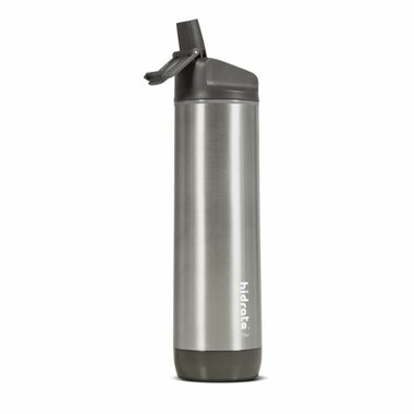 HidrateSpark – nerezová chytrá lahev s brčkem 620 ml nerezová / Bluetooth tracker