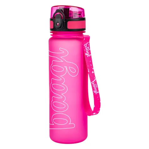 BAAGL Tritanová láhev na pití Logo - růžová / 500 ml