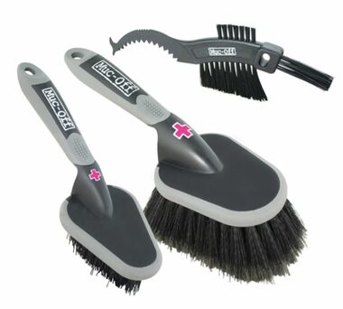 Muc-Off cleaning brushes 3x Premium Brush Kit - sada čisticích kartáčů / 3 ks
