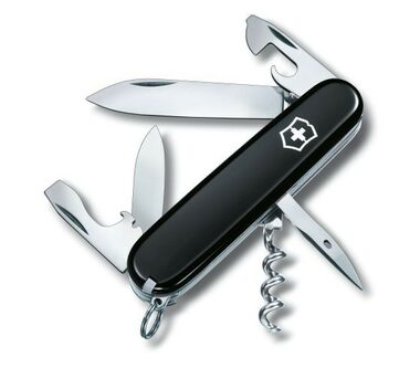 VICTORINOX Spartan Celidor černá / Kapesní nůž / 12 funkcí / délka čepele 6.5 cm