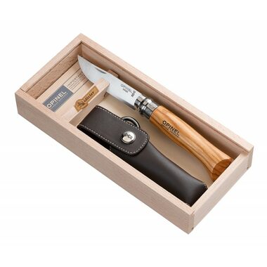 Opinel 8 kapesní nůž zavírací 8.5 cm dárkový box / pouzdro / nerez čepel / dřevěná rukojeť
