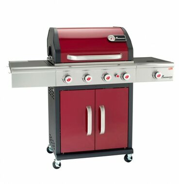 Landmann 12961 Plynový gril Triton červená / 15kW / rošt 65 x 44 cm