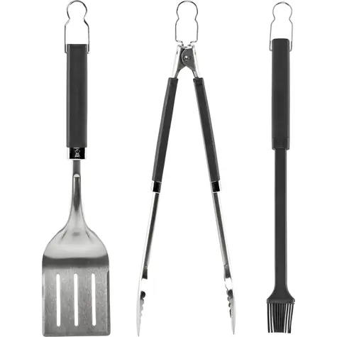 Weber 6764 / Set 3 ks grilovacího náčiní  / Kleště & obracečka & štětec