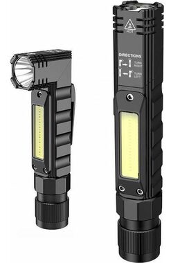 Superfire G19 Multifunkční svítilna černá / 500lm / USB