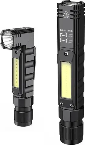 Superfire G19 Multifunkční svítilna černá / 500lm / USB