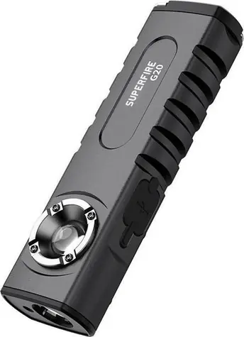Superfire G20 multifunkční svítilna černá / 470lm / USB