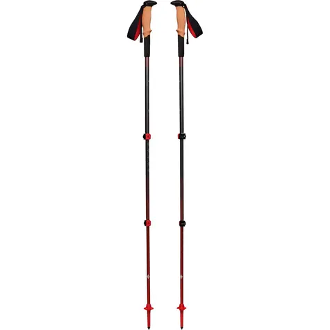 Black Diamond Pursuit S/M šedo červená / Trekingové hole / 100 - 125 cm