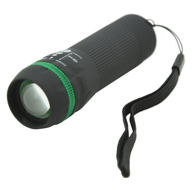 Cattara Kapesní svítilna ZOOM černá / 50 lm / 8-12 hodin / 3x AAA baterie / LED