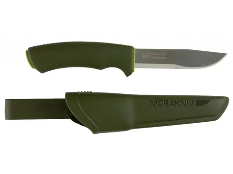 Morakniv Bushcraft Forester zelená / bushcraft nůž / nerezová ocel / čepel 10.9 cm / plastové pouzdro
