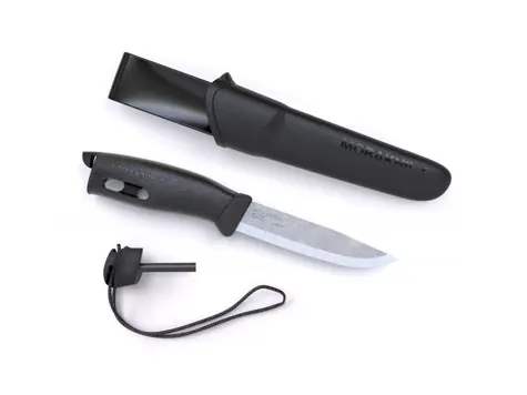 Morakniv Companion Spark (S) černá / outdoor nůž / nerezová ocel / čepel 10.4 cm / plastové pouzdro