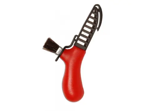 Morakniv Karl-Johan červená / houbařský nůž / nerezová ocel / čepel 6.2 cm / štětec / plastové pouzdro