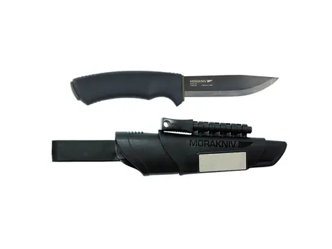 Morakniv Bushcraft Survival (C) BlackBlade černá / outdoor nůž / uhlíková ocel / čepel 10.9 cm / plastové pouzdro