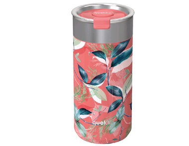 Quokka Boost Coffee Tumbler 400ml Exotic Pink / Termohrnek se sítkem / nerezová ocel 