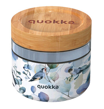 Quokka Deli Food Jar 820 ml Blue Nature / Nádoba na jídlo / sklo