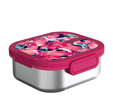 Quokka Kai Pink Bloom / Nádoba na jídlo / nerez / 180 mm x 68.5 mm x 165 mm