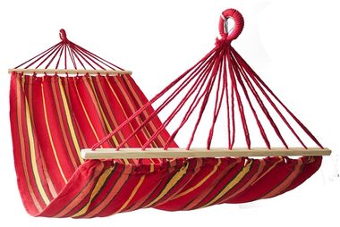 CALTER FIESTA červeno-oranžová / Houpací síť / 200x100 cm / Nosnost: 150 kg