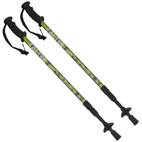 CALTER KATLA 3-dílné pár zelená / Trekingové hole / 65/110 - 135 cm