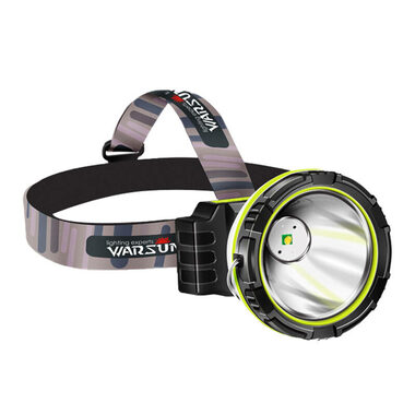 Warsun ET60 černá / Čelová svítilna / 300 lm / 2200 mAh / IP45