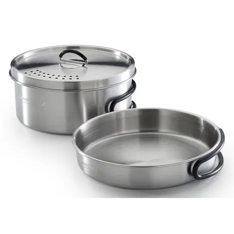 CAMPINGAZ Trekking Cook Kit / Sada Outdoorového nádobí / 1x pánev 15.5cm / 1x rendlík 14.5cm + poklice / 1x taška / doprodej
