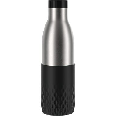 Emsa BLUDROP 0.7L černá / Termoláhev / nerezová ocel
