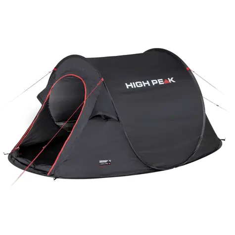 High Peak Vision 2 2P černá / Stan pro 2 osoby / 245 cm x 150 cm x 105 cm / vodní sloupec: 2000 mm 