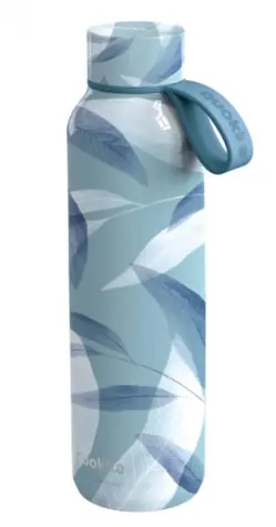 Quokka Nerezová termoláhev s poutkem Solid blue wind 630 ml