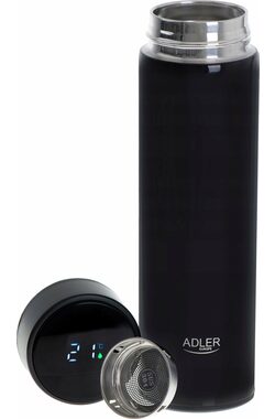 Adler AD 4506 473ml černá / Termoska / LED teploměr
