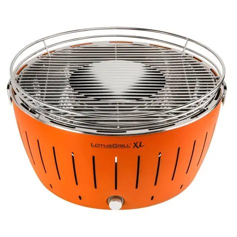 LotusGrill G435 U oranžová / Gril na dřevěné uhlí / Průměr roštu 40.5 cm